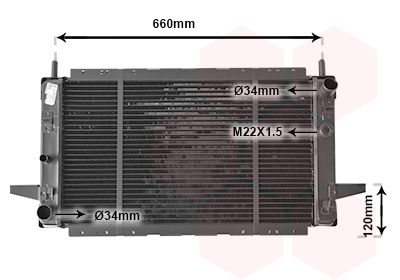 VAN WEZEL radiatorius, variklio aušinimas 18002139